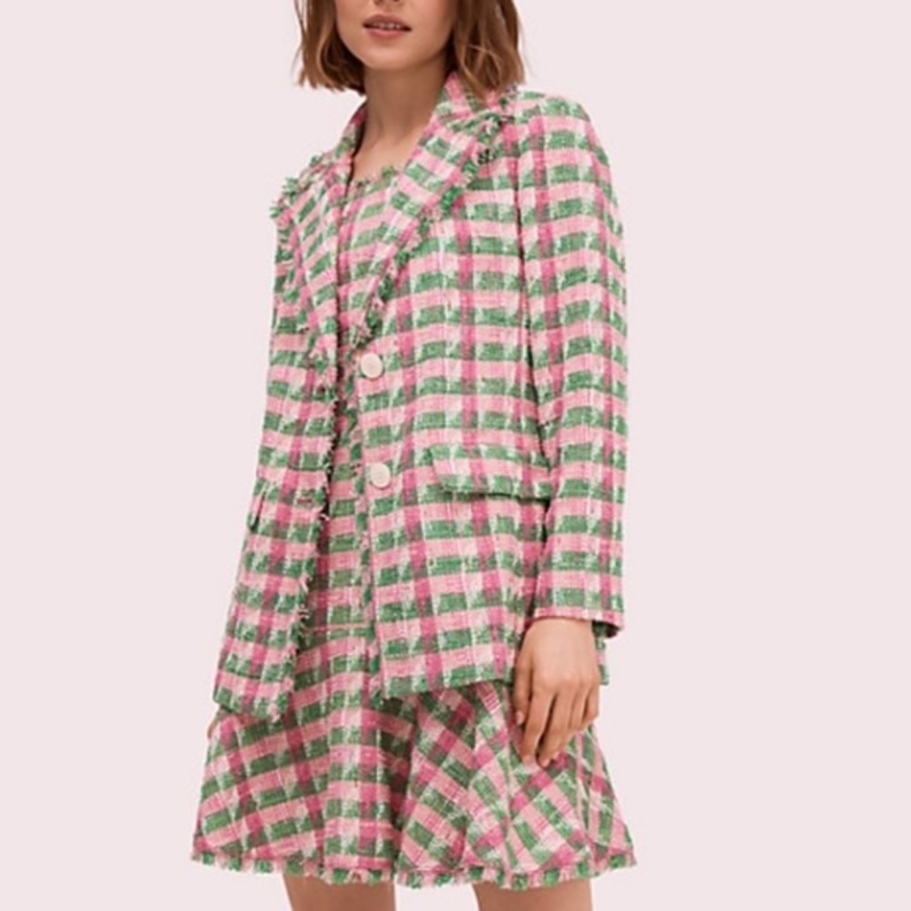 NEW! Kate Spade Paid Tweed Blazer/dress set size 14